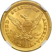 1898 $2.50 Liberty. NGC MS62 - 2