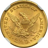 1900 $2.50 Liberty. NGC MS62 - 2