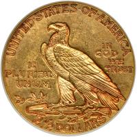 1927 $2.50 Indian. PCI MS62 - 2
