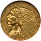 1929 $2.50 Indian. NGC AU58