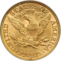 1892 $5 Liberty. PCGS MS62 - 2