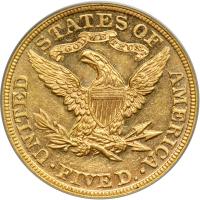 1893 $5 Liberty. PCGS MS61 - 2