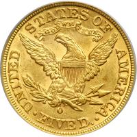 1893-O $5 Liberty. PCGS AU55 - 2