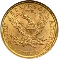 1907 $5 Liberty. NGC MS63 - 2