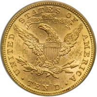 1882 $10 Liberty. PCGS MS62 - 2