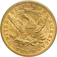 1893 $10 Liberty. PCGS MS62 - 2