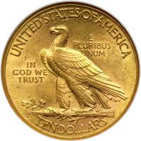 1914-D $10 Indian. NGC AU58 - 2
