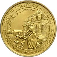 2009-W First Spouse Series Letitia Tyler $10 Gold Coin. ANACS MS70 - 2