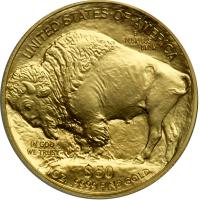 2010 $50 Gold Buffalo. ANACS MS70 - 2