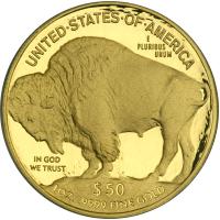 2010-W $50 Gold Buffalo. ANACS PF70 - 2