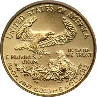 1999-W $5 Gold Eagle. PCGS MS69 - 2