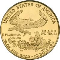 1999-W $10 Gold Eagle. ANACS MS69 - 2