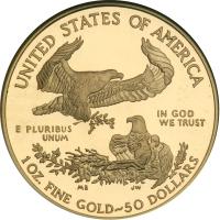 2005-W $50 Gold Eagle. NGC PF70 - 2