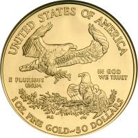 2006-W $50 Gold Eagle. NGC MS70 - 2