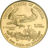 2006-W $50 Gold Eagle. NGC MS70 - 2