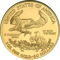 2006-W $50 Gold Eagle. NGC MS70 - 2