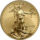 2008 $50 Gold Eagle. ANACS MS70