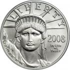 2008-W $100 Platinum Eagle. PCGS MS70