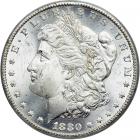 1880-CC Morgan Dollar. 8 over high 7. Reverse of 1879. PCGS MS64