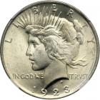 1923 Peace Dollar. NGC MS66