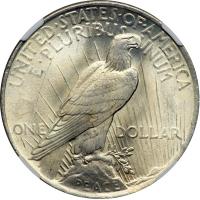 1923 Peace Dollar. NGC MS66 - 2