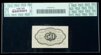 1862, 50&cent; Fractional Currency. First Issue, straight edges, with ABCO monogram. Extremely Fine 45PPQ - 2