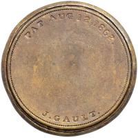 "J. GAULT" EP-16, HB-126, S-93, 1&cent; Plain frame. EF - 2