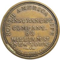 "NORTH AMERICAN LIFE INSURANCE COMPANY" EP-24, HB-188, S-140a, 1&cent; "INSURANCE" in straight line. EF - 2