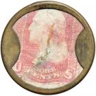 "AYER'S SARSAPARILLA" EP-34B, HB-32, S-15b, 3&cent; Large AYER'S, Plain frame. VF