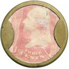 "AYER'S SARSAPARILLA" EP-34B, HB-32, S-15b, 3&cent; Large AYER'S, Plain frame. Choice VF