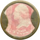 "AYER'S SARSAPARILLA" EP-34B, HB-32, S-15b, 3&cent; Large AYER'S, Plain frame. VF