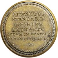 "BURNETT'S STANDARD COOKING EXTRACTS" EP-40, HB-82, S-53 3&cent;. EF - 2