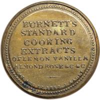 "BURNETT'S STANDARD COOKING EXTRACTS" EP-40, HB-82, S-53 3&cent;. VF - 2