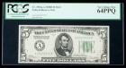 1928-B, $5 Federal Reserve Note. DGS. PCGS Very Choice New 64PPQ