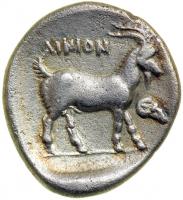 Thrace. Ainos. 396-393 BC. AR Tetrobol (2.46 g). VF - 2