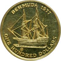 Bermuda. 100 Dollars, 1977. UNC - 2