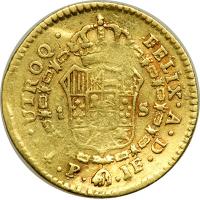 Colombia. Escudo, 1801-P JF. VG - 2