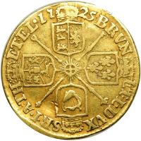 Great Britain. &frac12; Guinea, 1725. F - 2