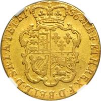 Great Britain. Guinea, 1756. NGC VF - 2