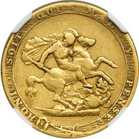 Great Britain. Sovereign, 1817. NGC F12 - 2