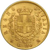 Italy. 20 Lire, 1867-T BN. EF - 2