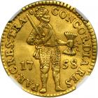 Netherlands - Utrecht. Ducat, 1758. NGC EF