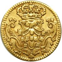Portugal. &frac12; Escudo (800 Reis), 1743. VF - 2