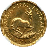 South Africa. 2 Rand, 1967. NGC PF66 - 2