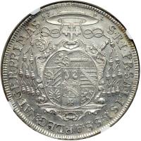 Austria - Salzburg. Taler, 1761-MK. NGC AU - 2