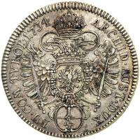 Austria. &frac14; Taler, 1734. VF - 2