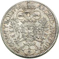 Austria. &frac14; Taler, 1740/1. AEF - 2