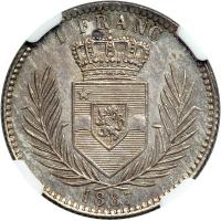 Belgian Congo. Franc, 1887. UNC - 2