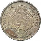 Bolivia. Boliviano, 1872-FE. EF