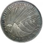 Central American Republic. 8 Reales, 1825-NG M. ANACS EF45